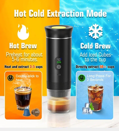 Premium Portable Espresso Maker – Compact Travel Coffee Machine